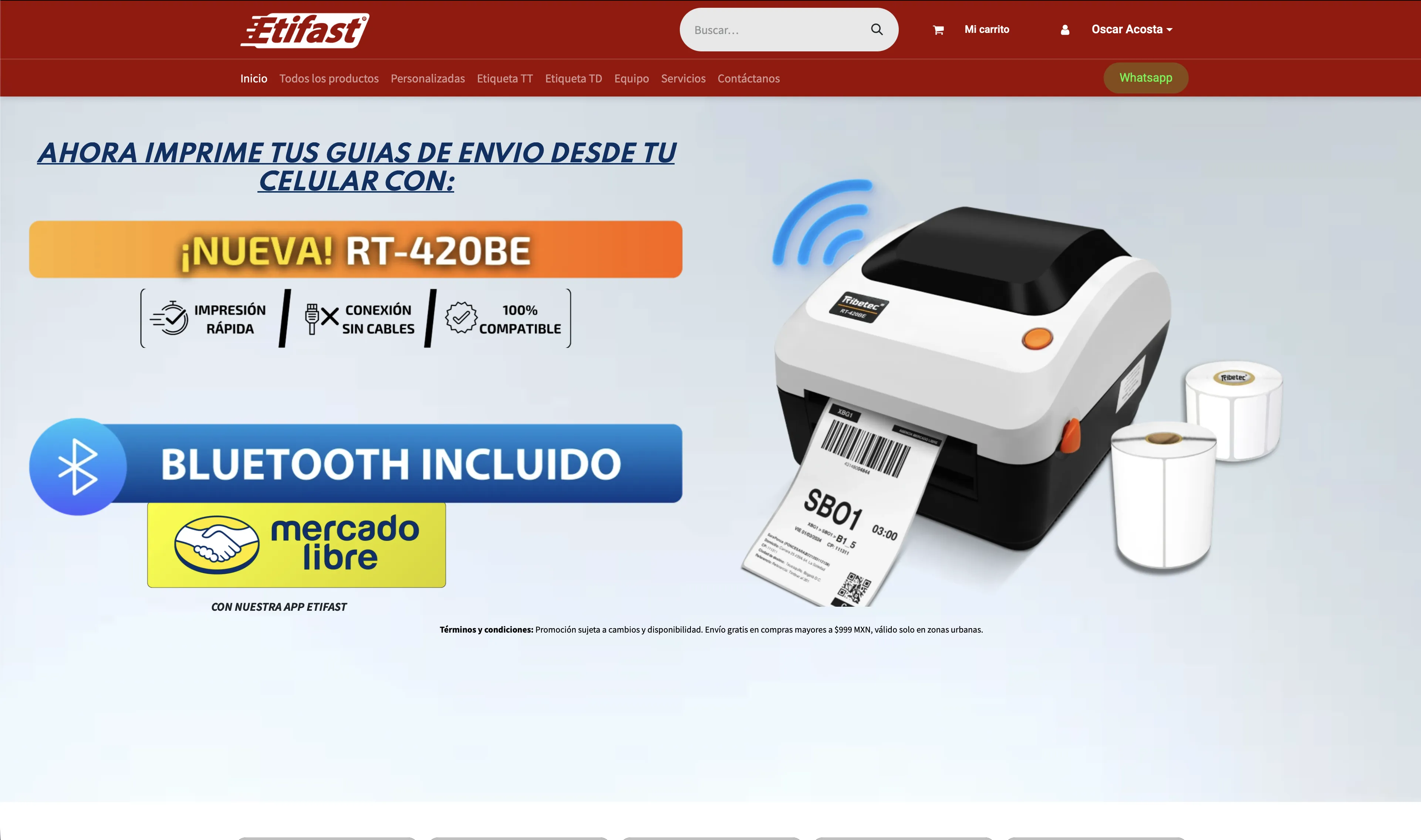 Actualmente — Odoo eCommerce