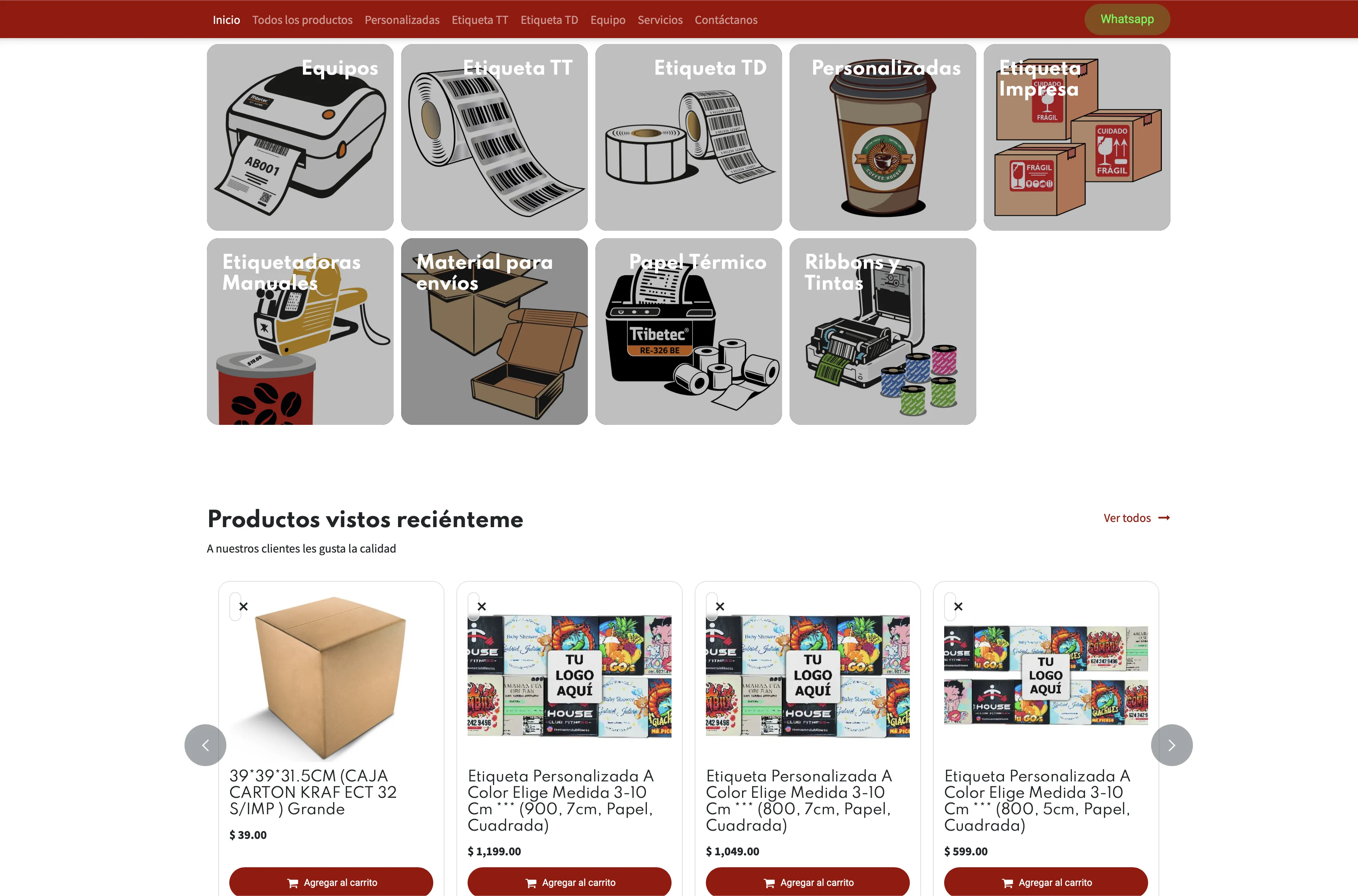 Actualmente — Odoo eCommerce