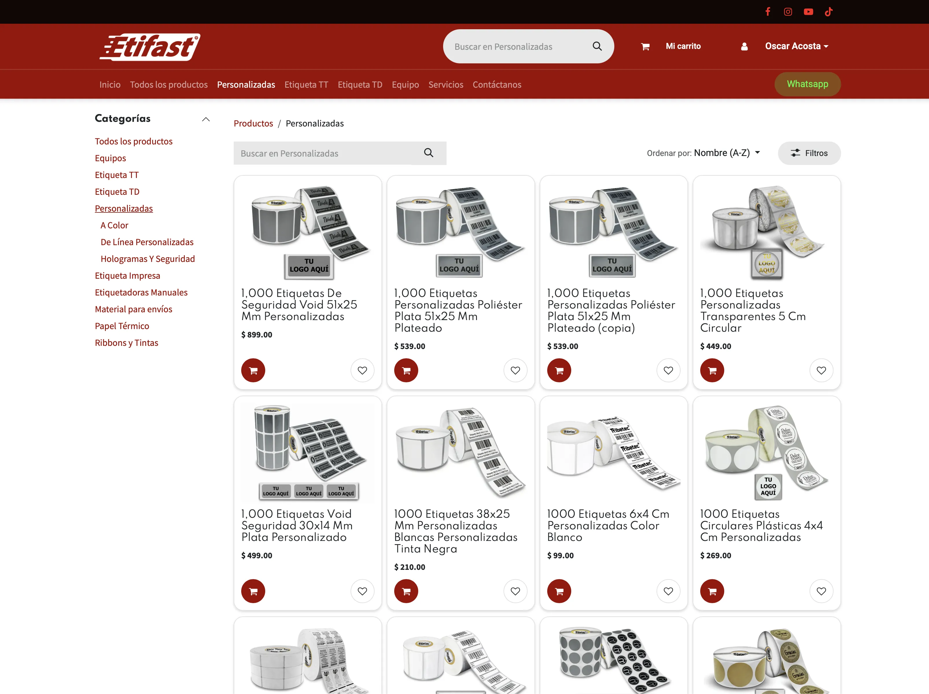 Actualmente — Odoo eCommerce