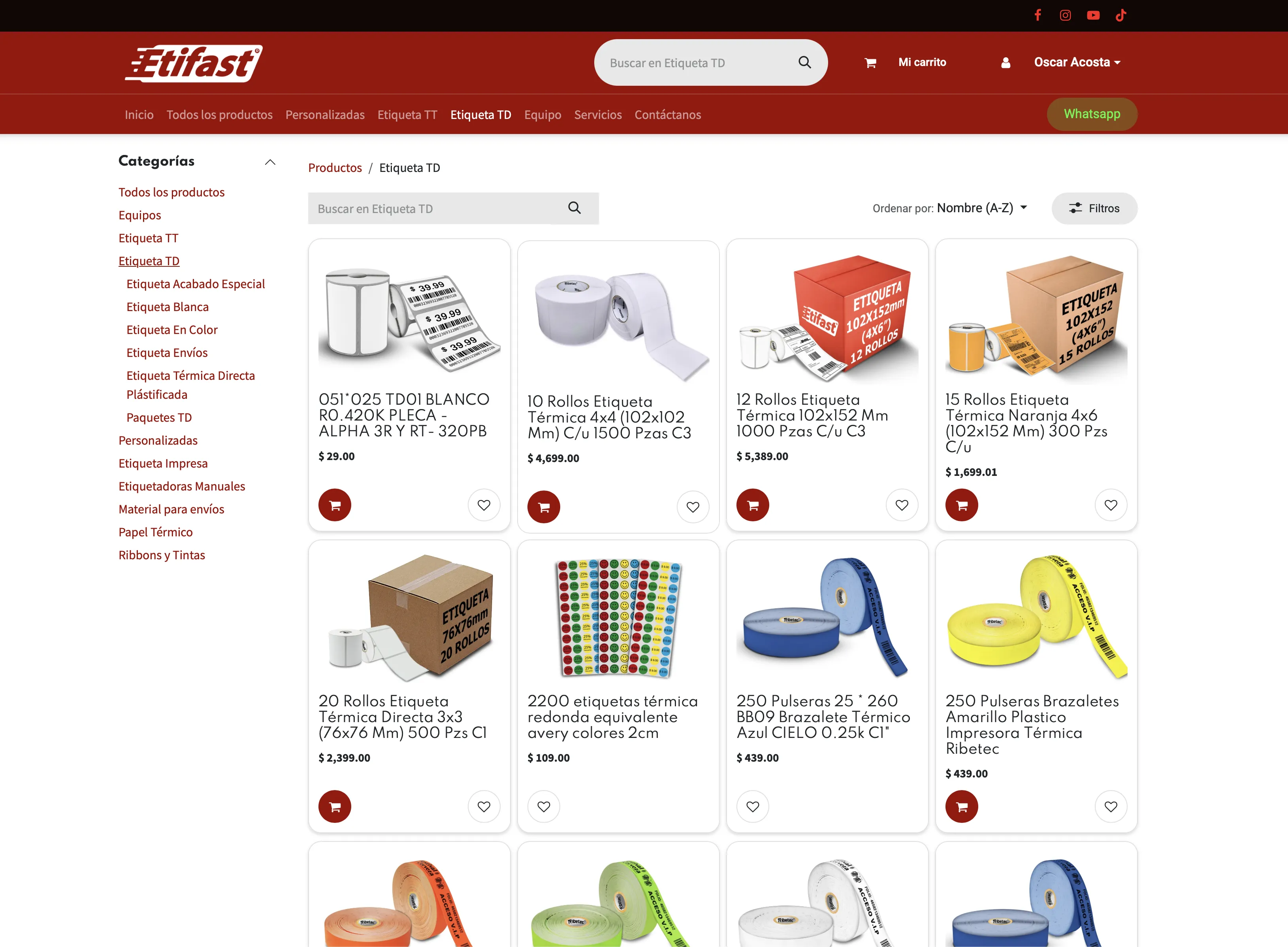 Actualmente — Odoo eCommerce